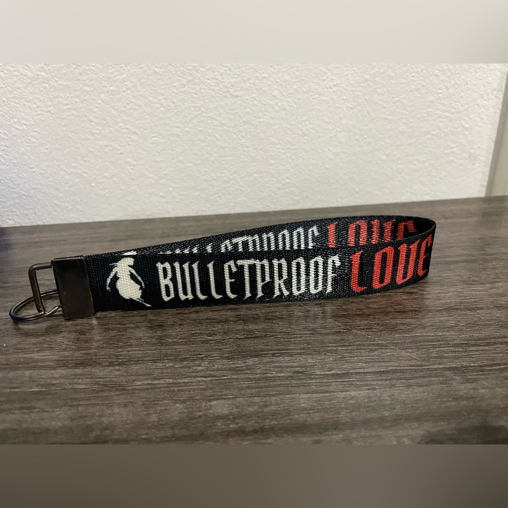 Pierce The Veil Bulletproof Love wristlet keychain
